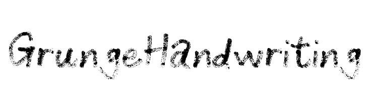 GrungeHandwriting  font caratteri gratis