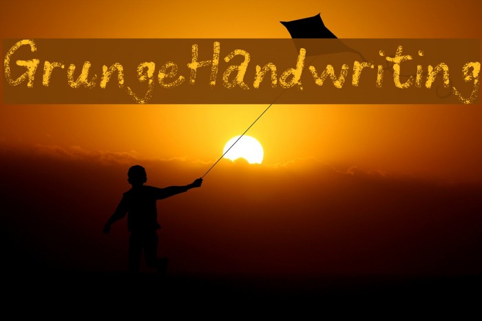 GrungeHandwriting Example 1