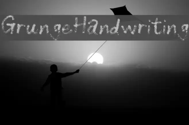 GrungeHandwriting Font examples