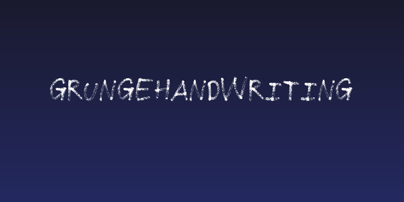 GrungeHandwriting Social Header
