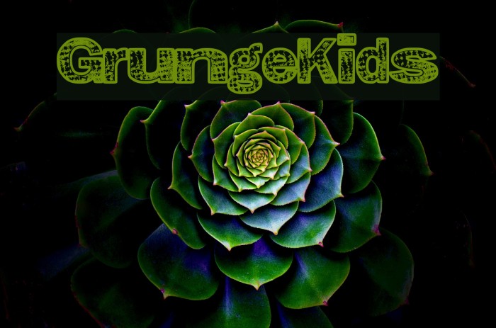 GrungeKids Font examples