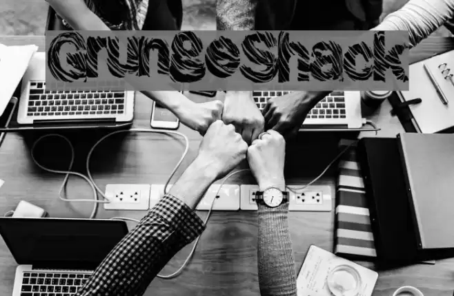 GrungeShack Font examples