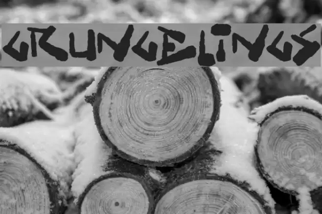 Grungelings Font examples