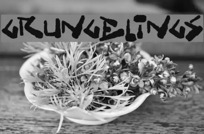 Grungelings Font examples