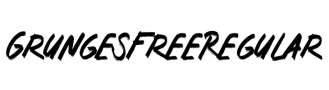 Grunges Free Regular  Descarca Fonturi Gratis
