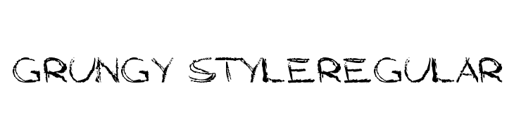 Grungy StyleRegular  免费字体下载