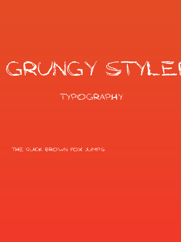 Grungy StyleRegular Poster