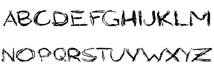 Grungy StyleRegular Font LOWERCASE