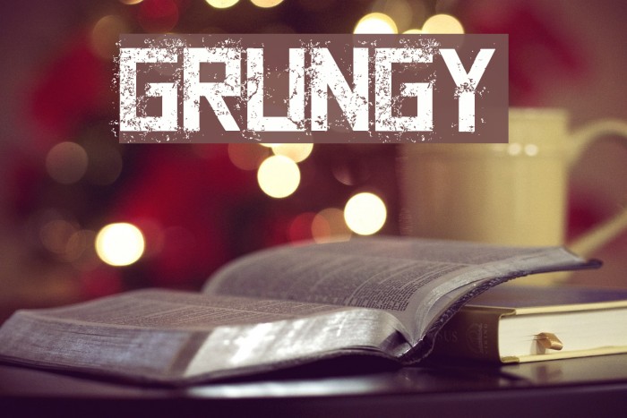 Grungy Font examples