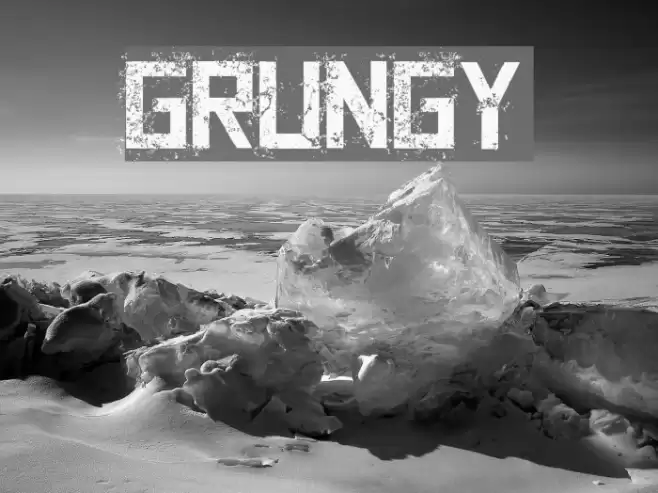 Grungy Font examples