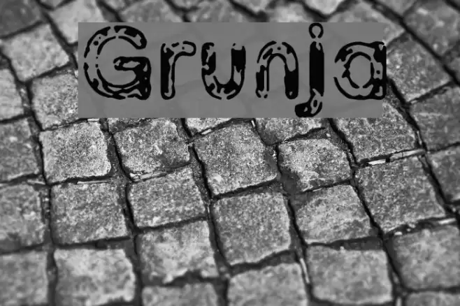 Grunja Font examples