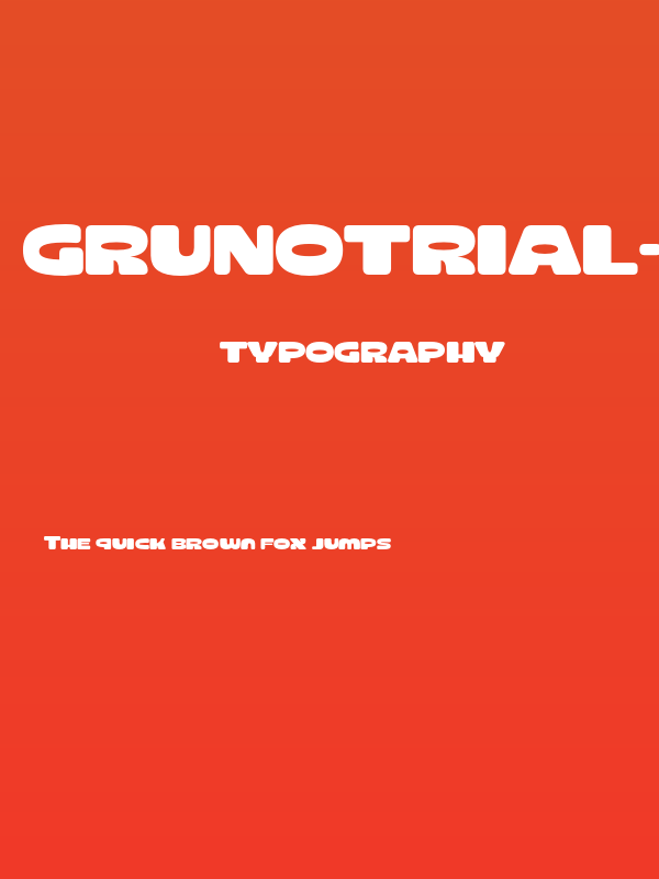GrunoTrial-Regular Poster