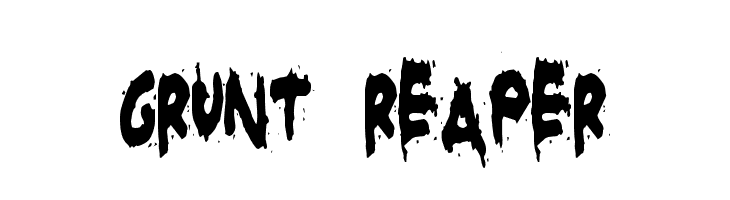 Grunt Reaper  Descarca Fonturi Gratis