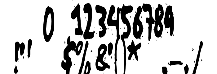 Grunt Reaper Font OTHER CHARS
