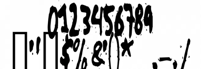 Grunt Reaper Font OTHER CHARS