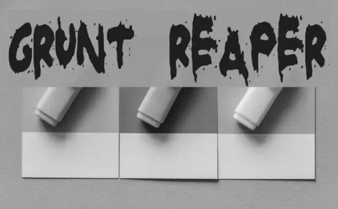 Grunt Reaper Font examples