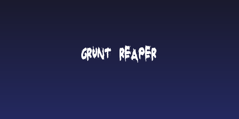 Grunt Reaper Social Header