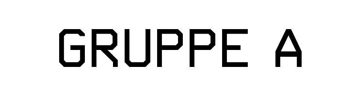 Gruppe A  Free Fonts Download