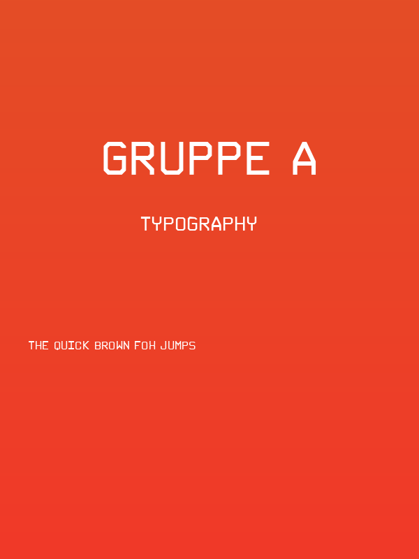 Gruppe A Poster