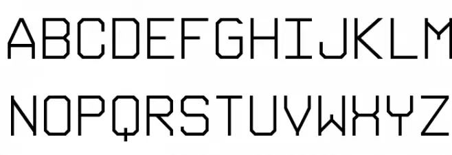 Gruppe B Light Schriftart Groß