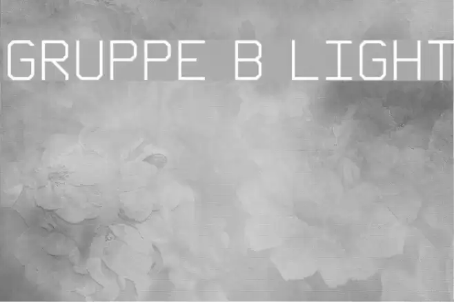 Gruppe B Light Fonte examples