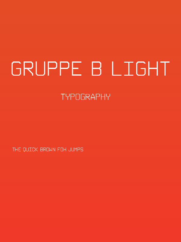 Gruppe B Light Poster