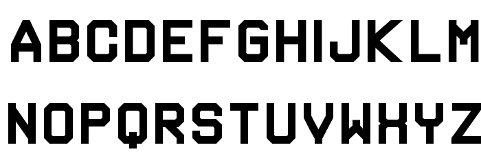 Gruppe F Fat Font LOWERCASE