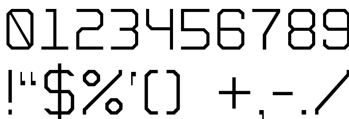 Gruppe S Stencil Font OTHER CHARS