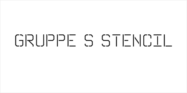 Gruppe S Stencil Logo