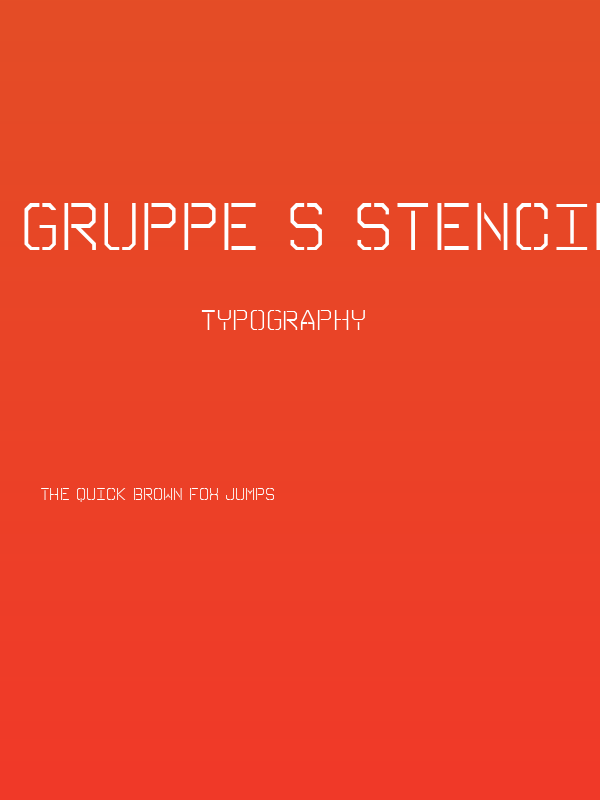 Gruppe S Stencil Poster