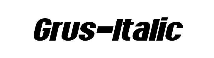 Grus-Italic  font caratteri gratis