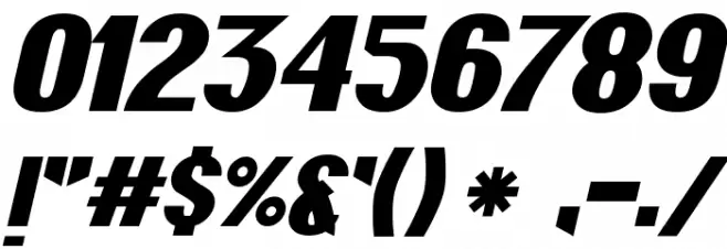 Grus-Italic Font OTHER CHARS