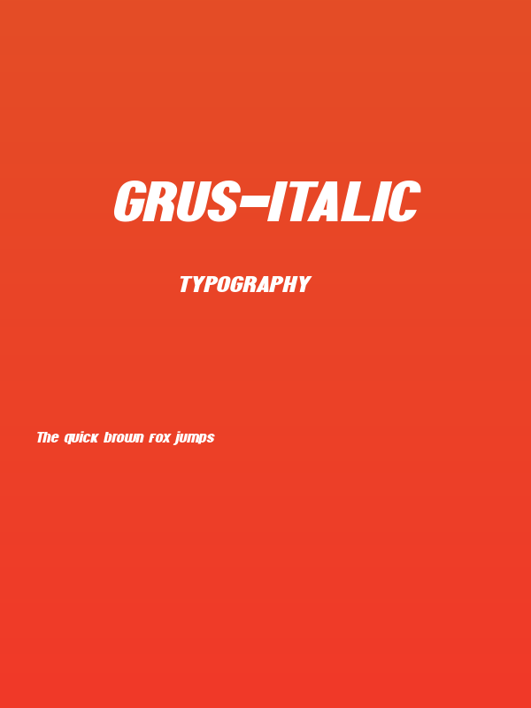 Grus-Italic Poster