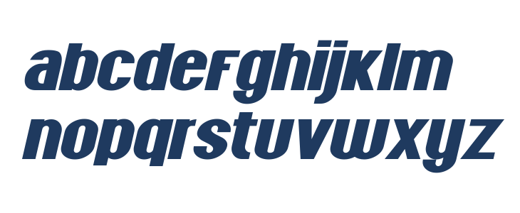 Grus-Italic Lowercase