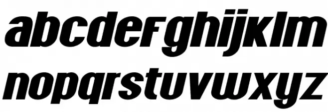 Grus-Italic Caratteri MINUSCOLO