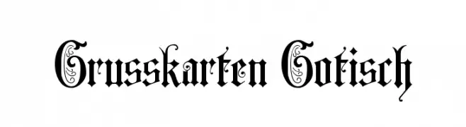 Grusskarten Gotisch 