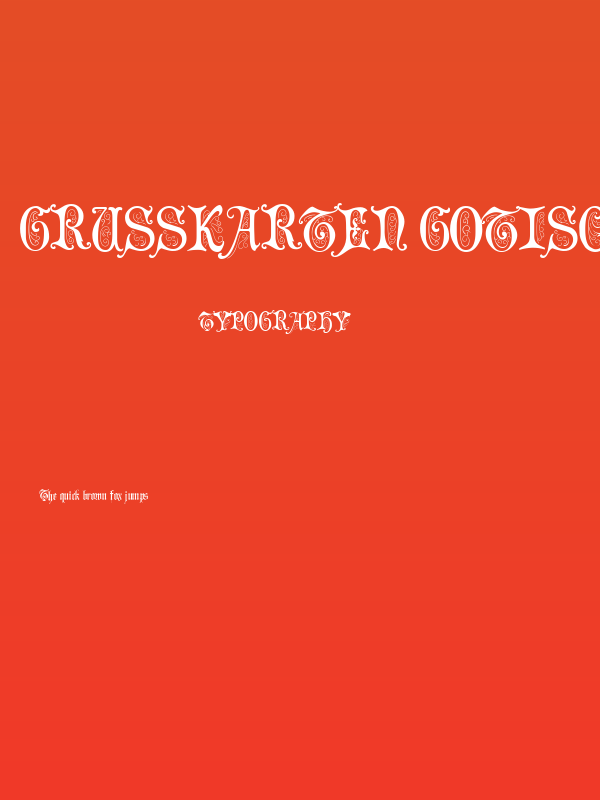 Grusskarten Gotisch Poster