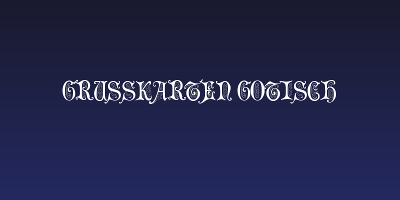 Grusskarten Gotisch Social Header