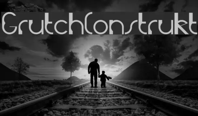 GrutchConstrukt Font examples