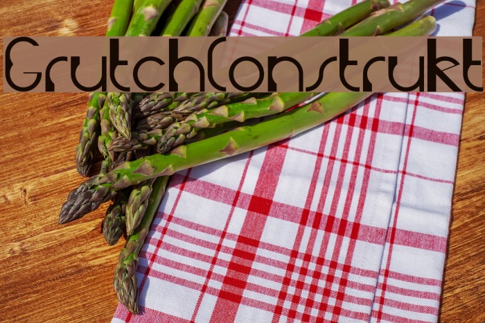 GrutchConstrukt Font examples