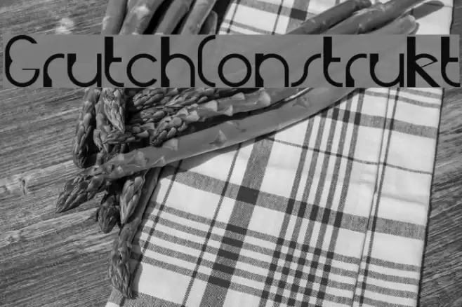 GrutchConstrukt Font examples