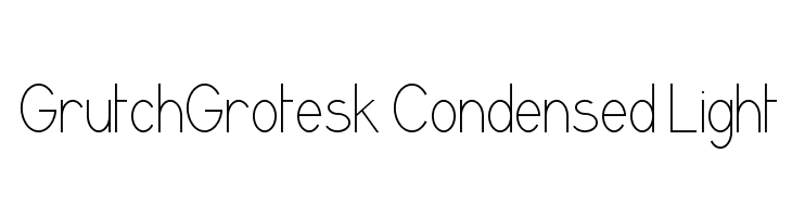GrutchGrotesk Condensed Light Font