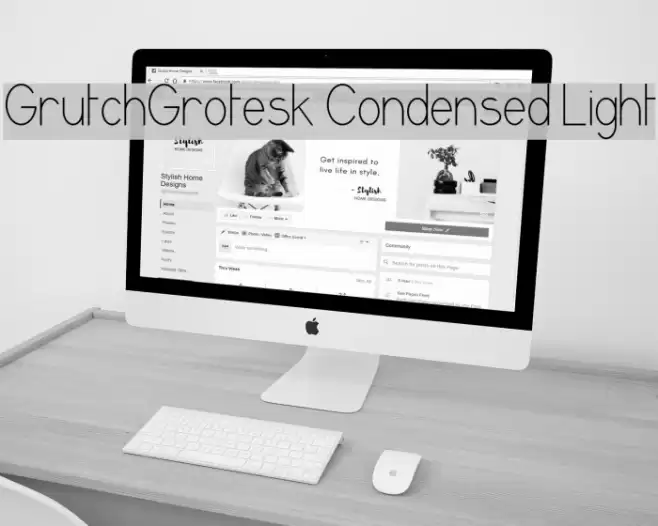 GrutchGrotesk Condensed Light Font examples
