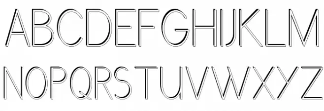 GrutchGroteskShaded Condensed Light Fonte MAIÚSCULAS