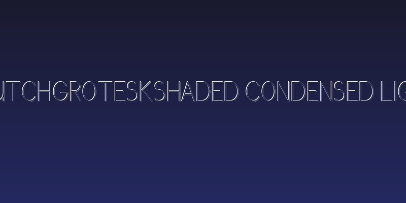 GrutchGroteskShaded Condensed Light Social Header
