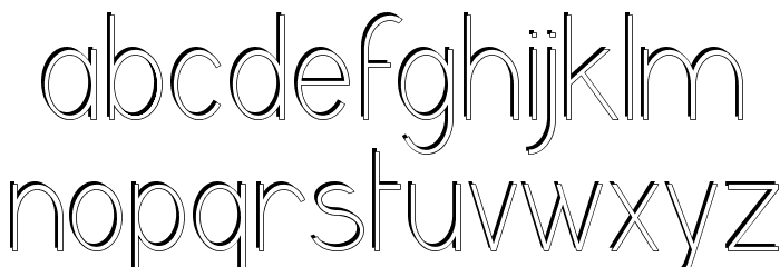 GrutchGroteskShaded Condensed Light Font LOWERCASE