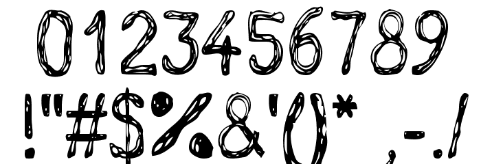 GrutchHanded Font OTHER CHARS