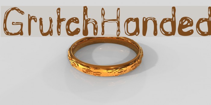 GrutchHanded Font examples