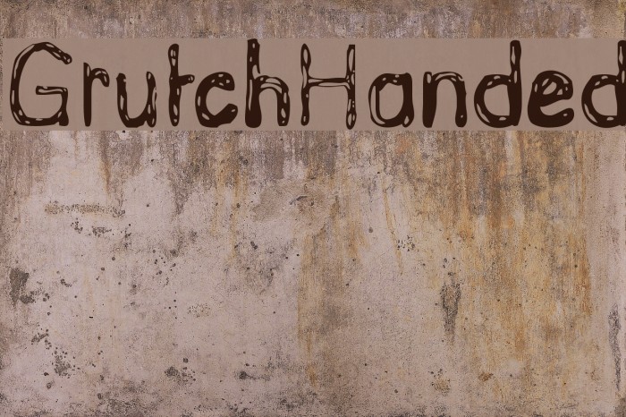 GrutchHanded Font examples