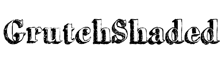 GrutchShaded  免费字体下载